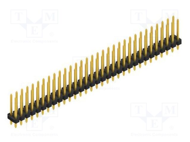 Connector: pin strips; pin header; male; PIN: 62; 2.54mm; THT; 2x31