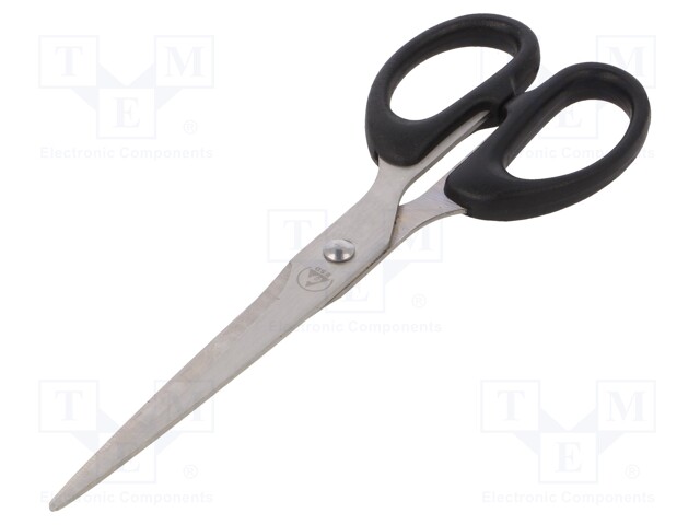 Scissors; ESD; 70÷180mm; EN 61340-5-1; Mat: ABS,metal; <0.1MΩ; 50g