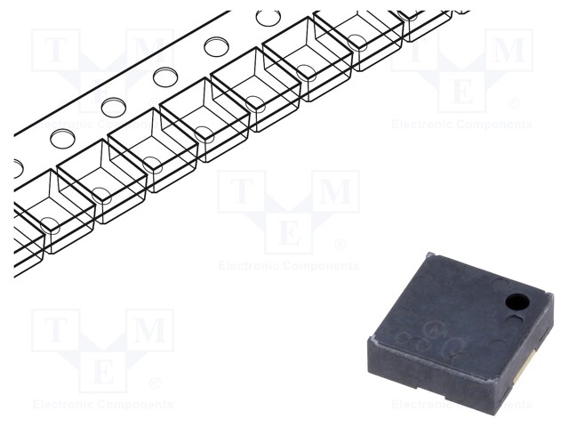 Sound transducer: piezo alarm; without built-in generator; 9nF