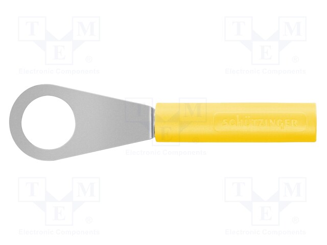 Plug; ring; 60VDC; 32A; yellow; Plating: nickel plated; 3mΩ; 30VAC