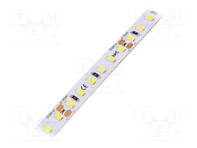 LED tape; white cold; 2835; 24V; LED/m: 120; 8mm; IP33; 9.6W/m
