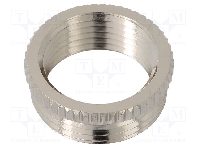 Reduction of threads for glands; Int.thread: PG21; brass; nickel