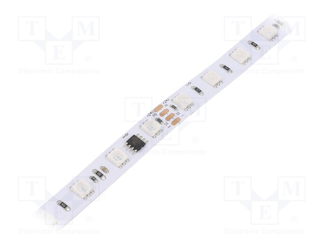 LED tape; RGBW; 5050; 24V; LED/m: 60; 10mm; white PCB