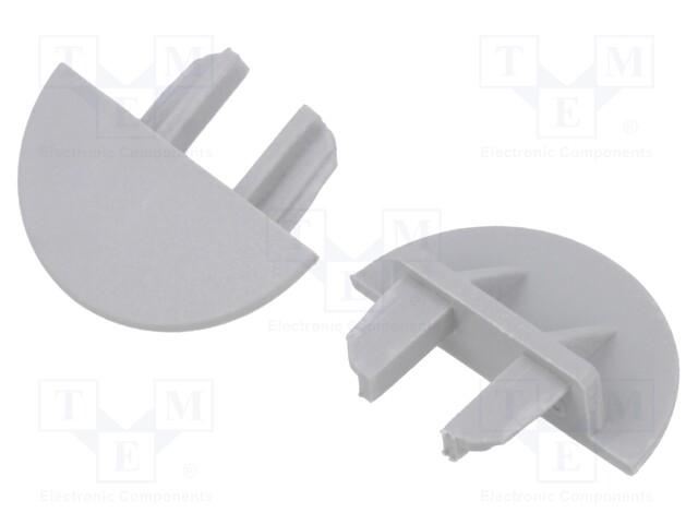 Cap for LED profiles; grey; MICRO-NK