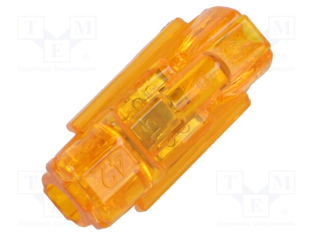 Quick splice; spring clamp; 0.5÷4mm2; 600V; 32A; for cable; ways: 1