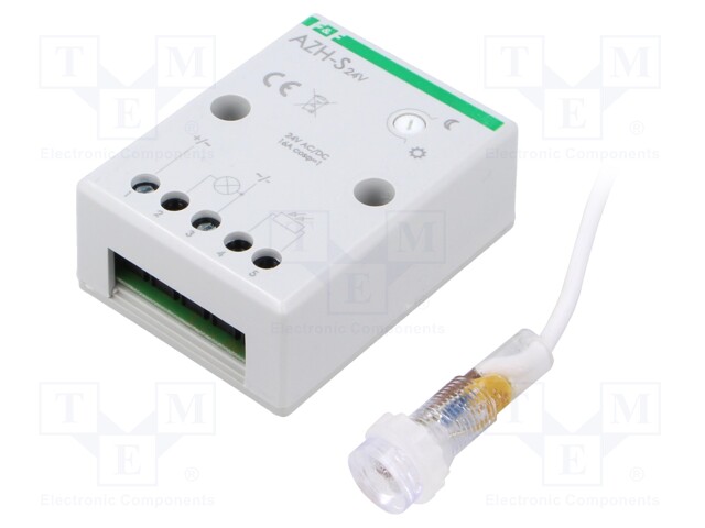 Twilight switch; wall mount; 24VAC; 24VDC; SPST-NO; IP20; 16A