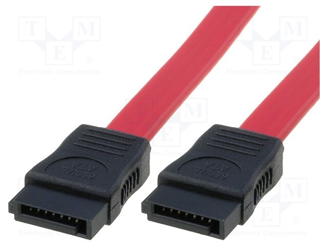 Cable: SATA; SATA plug,both sides; 0.5m