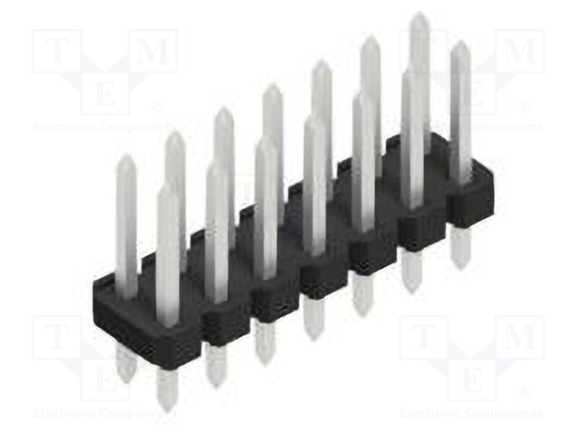 Connector: pin strips; pin header; male; PIN: 14; 2.54mm; THT; 2x7