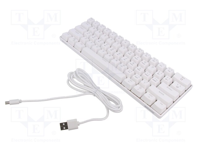 Keyboard; white; USB C; wired,US layout; 1.8m