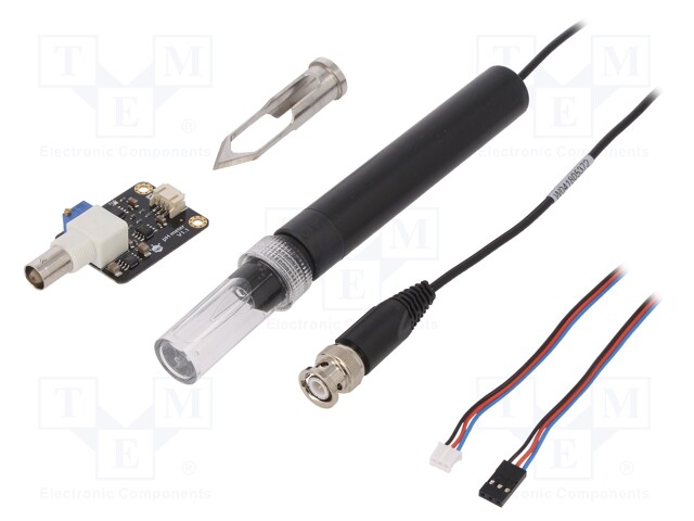 Sensor: pH; analog; 5VDC; Kit: module,cables,probe; Gravity