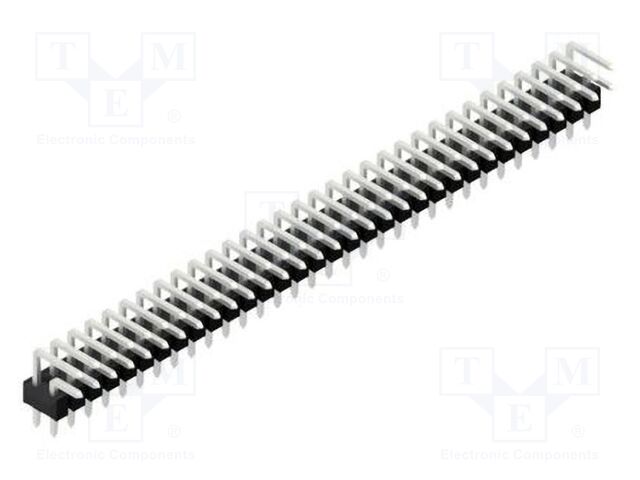 Connector: pin strips; pin header; male; PIN: 64; 2.54mm; THT; 2x32