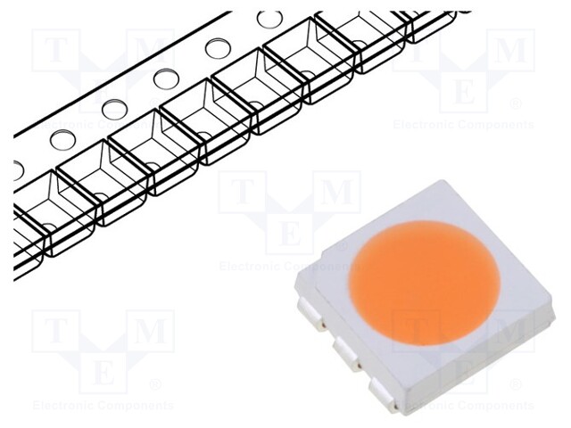 LED; SMD; 5050,PLCC6; white (cream); 16.5÷18.5lm; 120°; 60mA