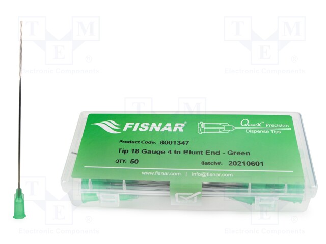 Needle: steel; 4"; Size: 18; straight; 0.84mm; Mounting: Luer Lock