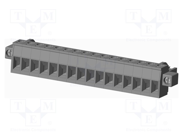 Connector: pluggable terminal block; plug; female; straight; grey
