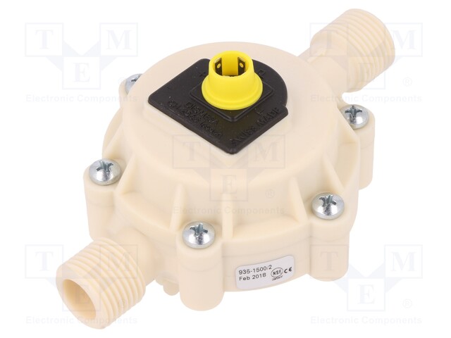 Sensor: turbine flowmeter; 3.8÷24VDC; Range: 0,24÷17l/min; 8mm