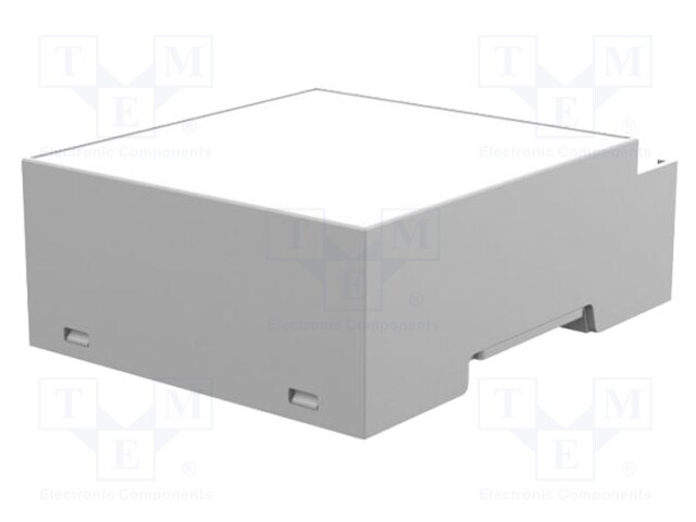 Enclosure: for DIN rail mounting; Y: 90mm; X: 71.1mm; Z: 32mm; grey