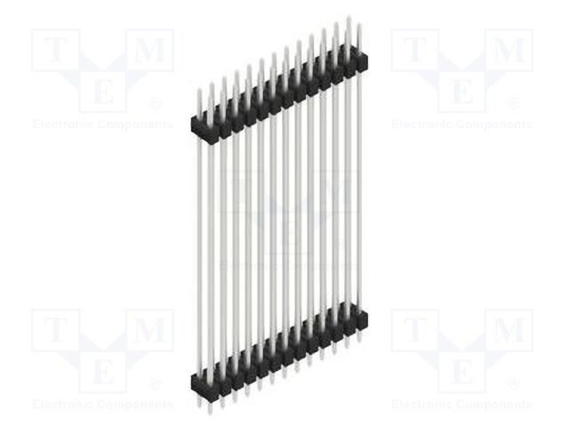 Connector: pin strips; pin header; male; PIN: 26; 2.54mm; THT; 2x13