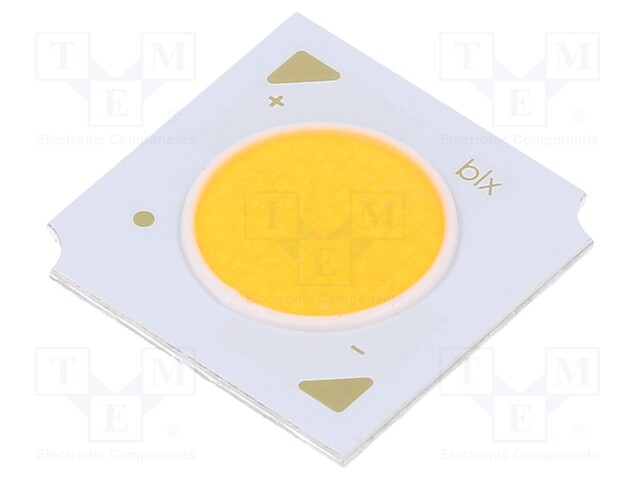 Power LED; COB; white warm; 120°; 1050mA; P: 38.4W; 19x19x1.63mm