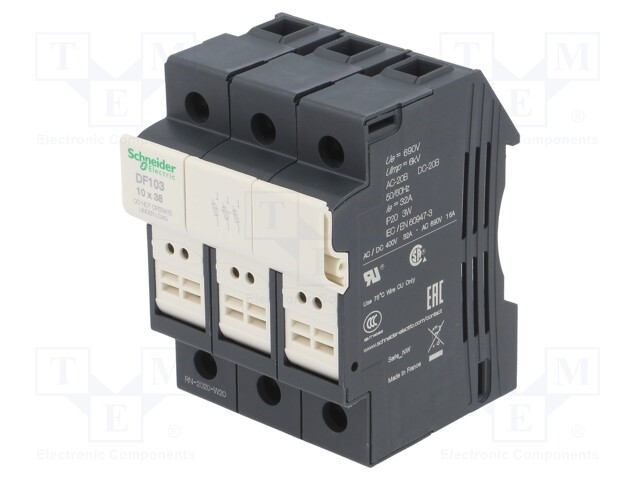 Switch-fuse; Poles: 3; 32A; IP20
