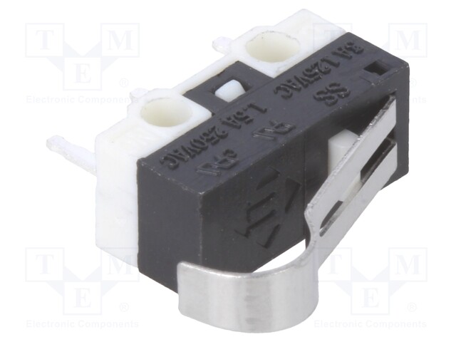 Microswitch SNAP ACTION; with lever with roller simulation