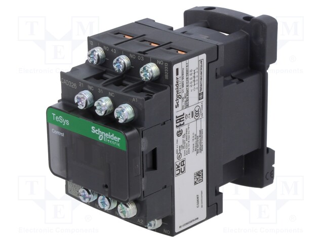 Relay Contactor, TeSys D Series, 3PST-NO, DPST-NC, 5P