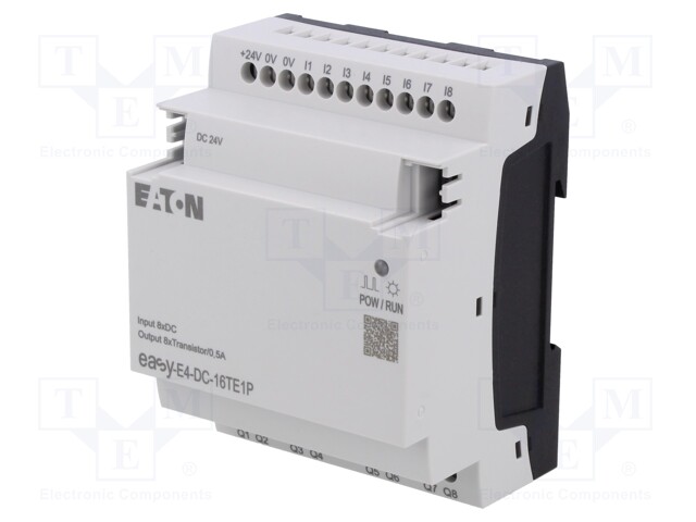 Module: extension; IN: 8; OUT: 8; OUT 1: relay; 5A; easyE4; 12÷24VDC