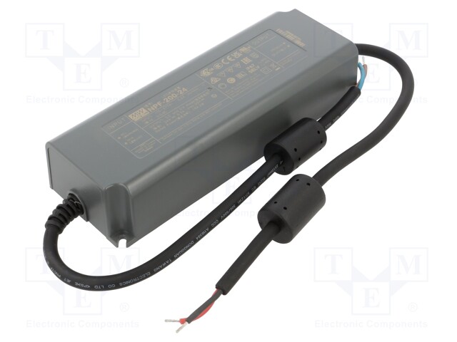 Power supply: switched-mode; LED; 200W; 24VDC; 8.3A; 90÷305VAC