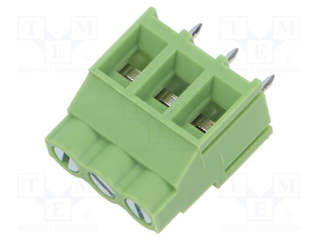 PCB terminal block; angled 90°; ways: 2; on PCBs; 4mm2; terminal