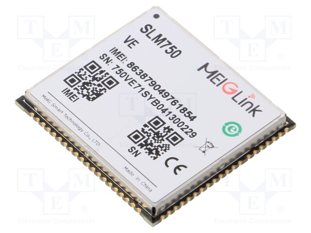 Module: LTE; Down: 150Mbps; Up: 50Mbps; 29x32x2.9mm; Network: WiFi