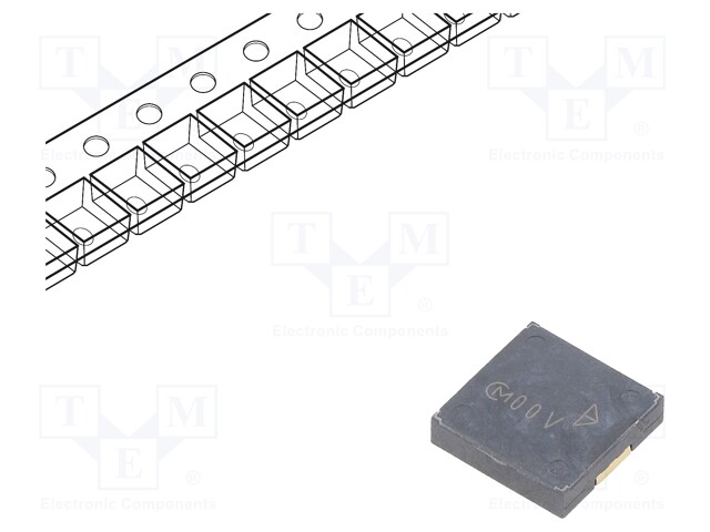 Sound transducer: piezo alarm; without built-in generator; 28nF