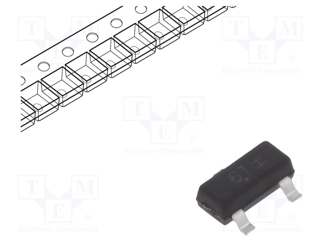 Transistor: N-JFET; unipolar; 25V; 225mW; SOT23; 10mA