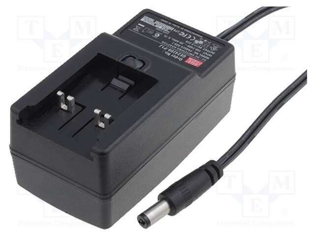 Power supply: switched-mode; 18VDC; 1A; Out: 5,5/2,1; 18W; -10÷50°C