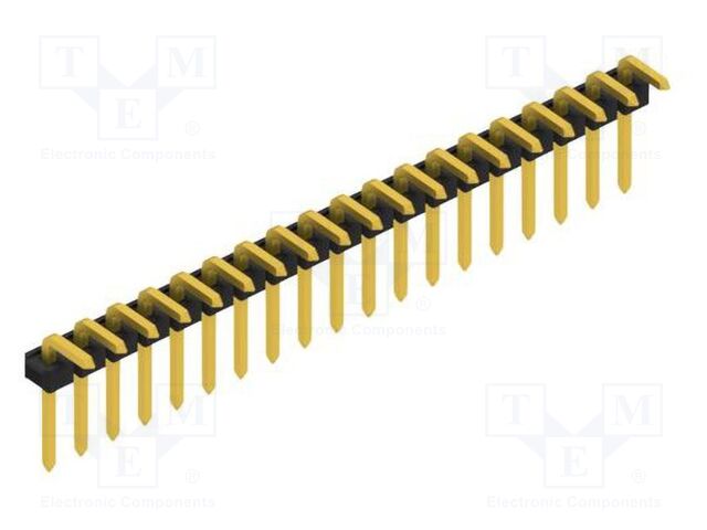 Connector: pin strips; pin header; male; PIN: 19; 2.54mm; THT; 1x19