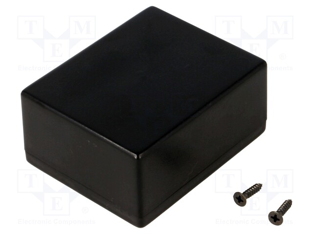 Enclosure: multipurpose; X: 55mm; Y: 68mm; Z: 32mm; ABS; black