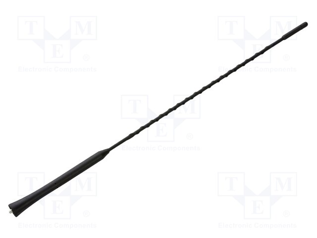 Antenna mast; 0.406m; M5/M6; Dacia,Renault; Colour: black