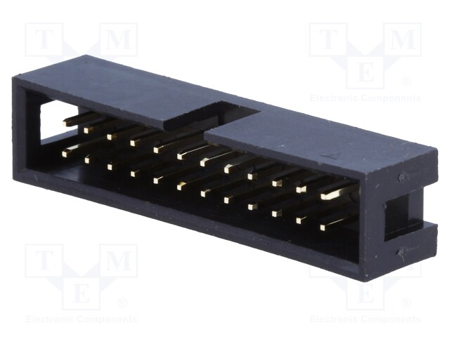 Socket; IDC; male; PIN: 24; straight; THT; gold-plated; 2.54mm