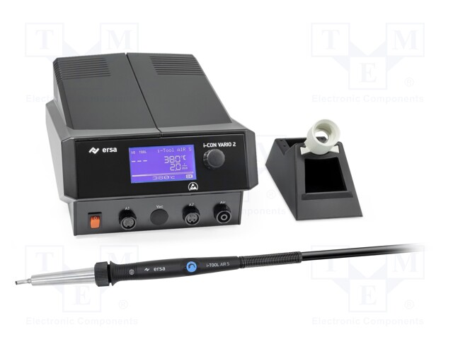 Hot air soldering station; digital,with knob; 150÷450°C; ESD