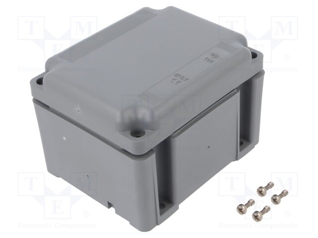 Enclosure: multipurpose; X: 115mm; Y: 145mm; Z: 94.5mm; dark grey