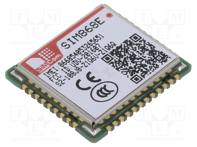 Module: GPRS/GNSS; 115200bps; 2G; 77pad SMT; SMD; GNSS