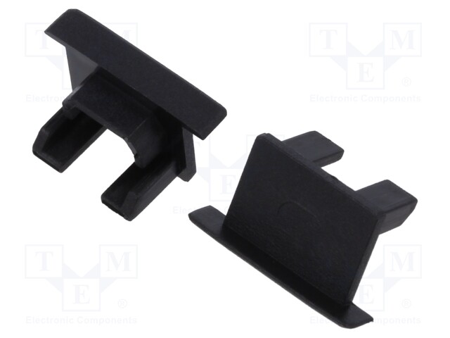 Cap for LED profiles; black; PDS-NK