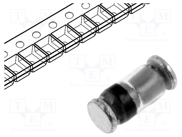 Diode: Schottky rectifying; SMD; 50V; 0.2A; Ufmax: 0.9V; MiniMELF