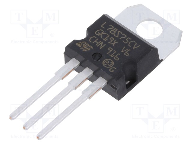 IC: voltage regulator; linear,fixed; 7.5V; 2A; TO220AB; THT