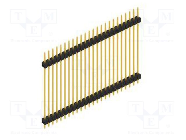 Connector: pin strips; pin header; male; PIN: 24; 2.54mm; THT; 1x24