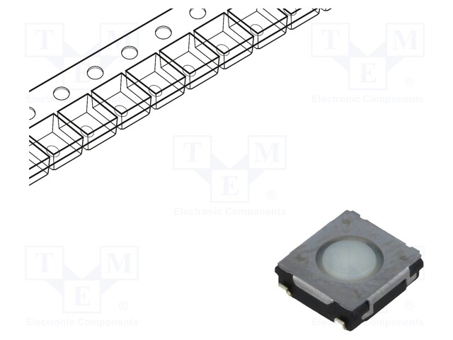 Microswitch TACT; SPST; Pos: 2; 0.02A/15VDC; SMT; none; 1.3N; 2mm