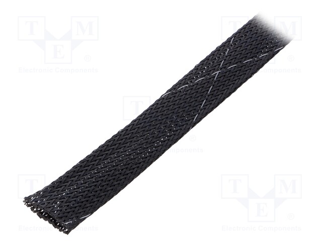 Polyester conduit; Braid diameter: 12.7÷31.8,nom.19.1mm; black