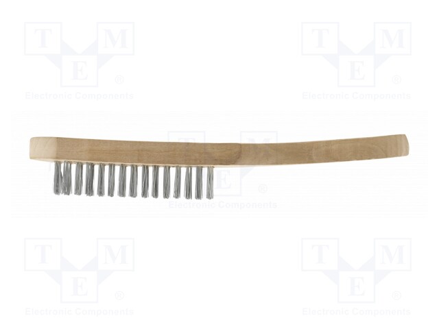 Brush; wire; steel; wood; 290mm; Number of rows: 6