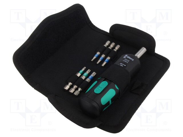 Kit: screwdrivers; torque; hex key,Torx®; case; 7pcs.