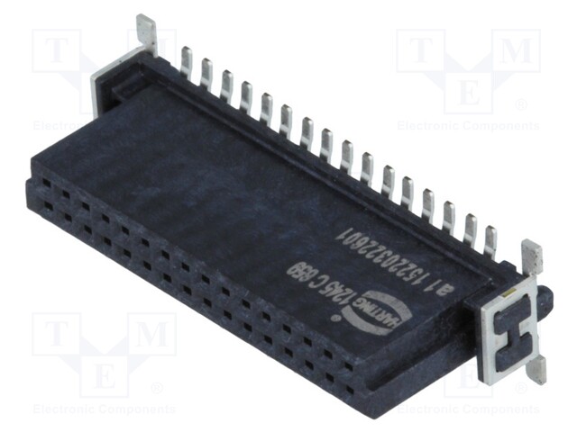 Connector: PCB to PCB; female; PIN: 32; 1.27mm; Series: har-flex