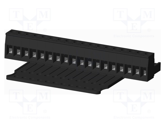 Connector: pluggable terminal block; plug; female; straight; 300V