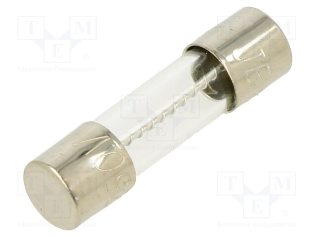 Fuse: fuse; time-lag; 15A; 250VAC; glass; 20x5.2mm; brass; bulk